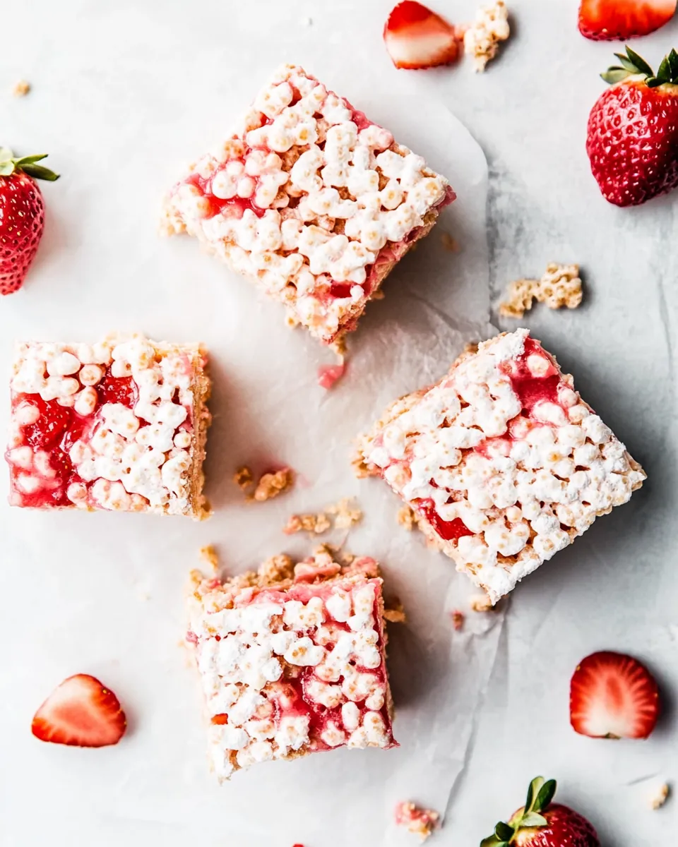 Strawberry Rice Krispie Treats