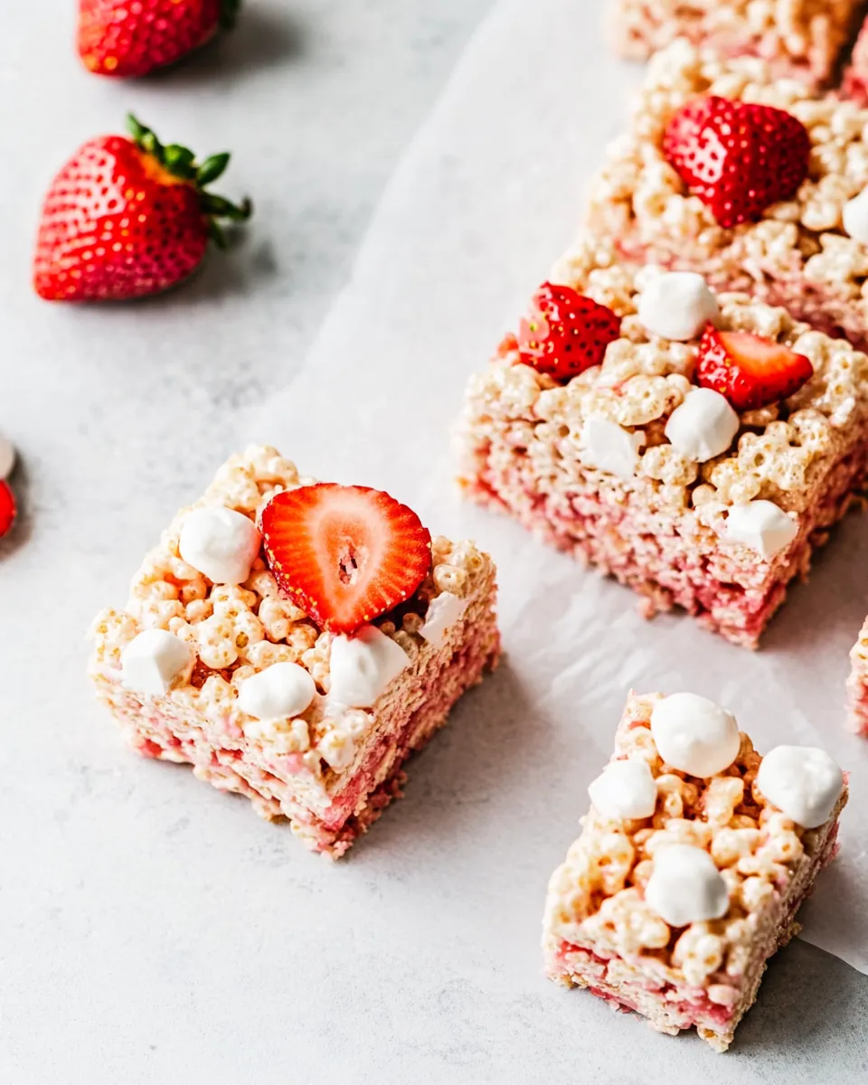 Strawberry Rice Krispie Treats