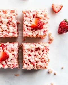 Strawberry Rice Krispie Treats