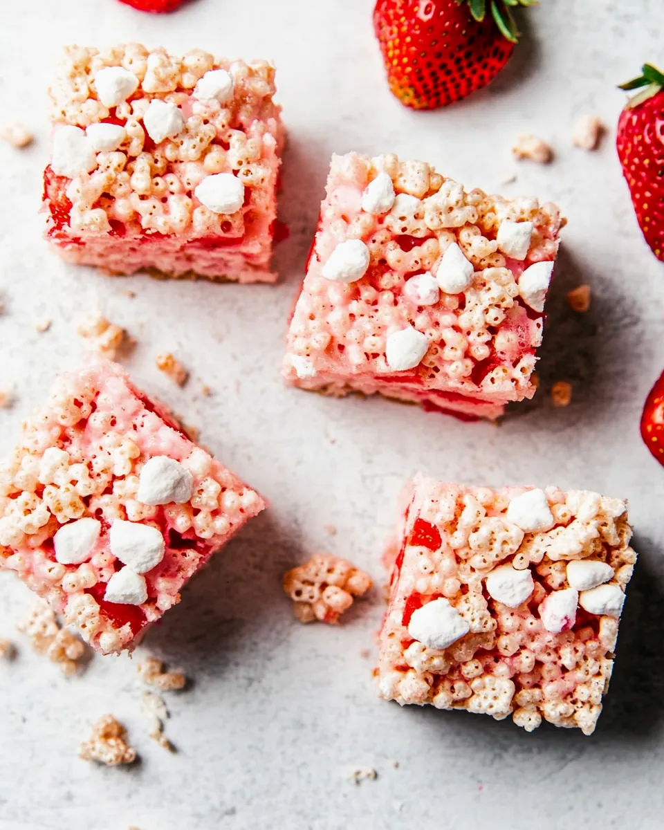 Strawberry Rice Krispie Treats