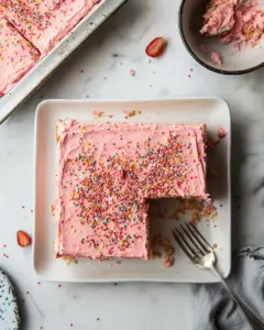 Strawberry Sheet Cake