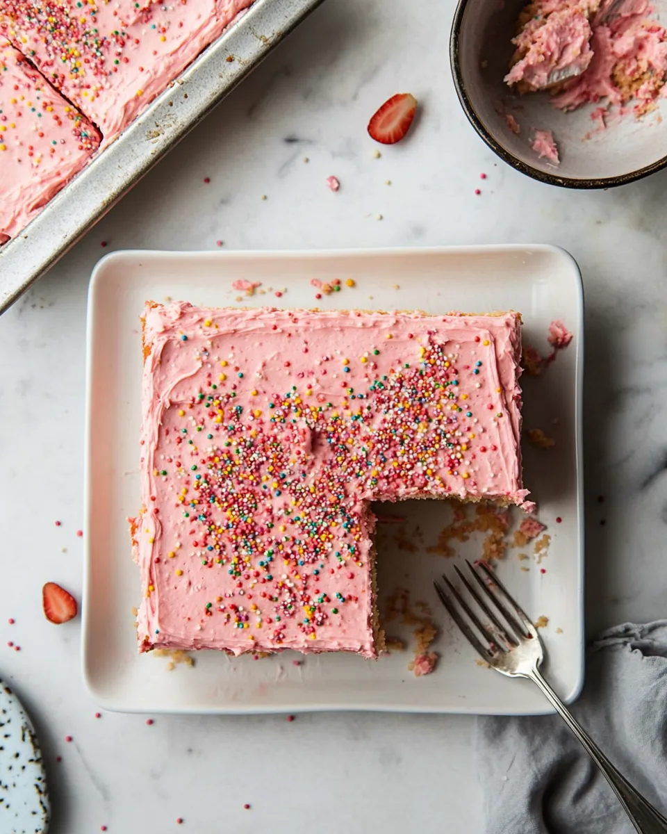 Strawberry Sheet Cake