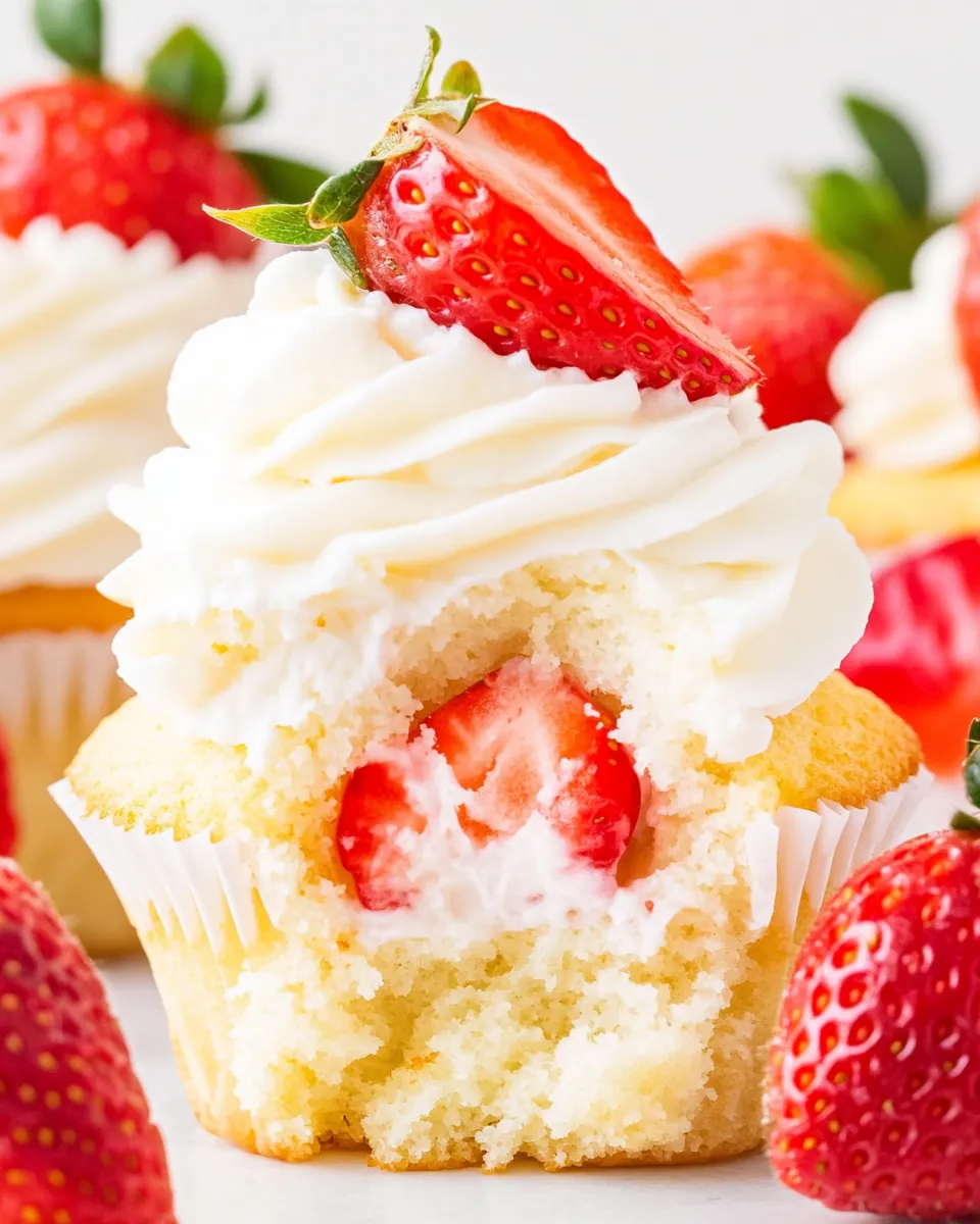 Strawberry Shortcake Cupcakes