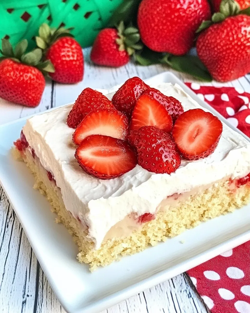 Strawberry Tres Leches Cake