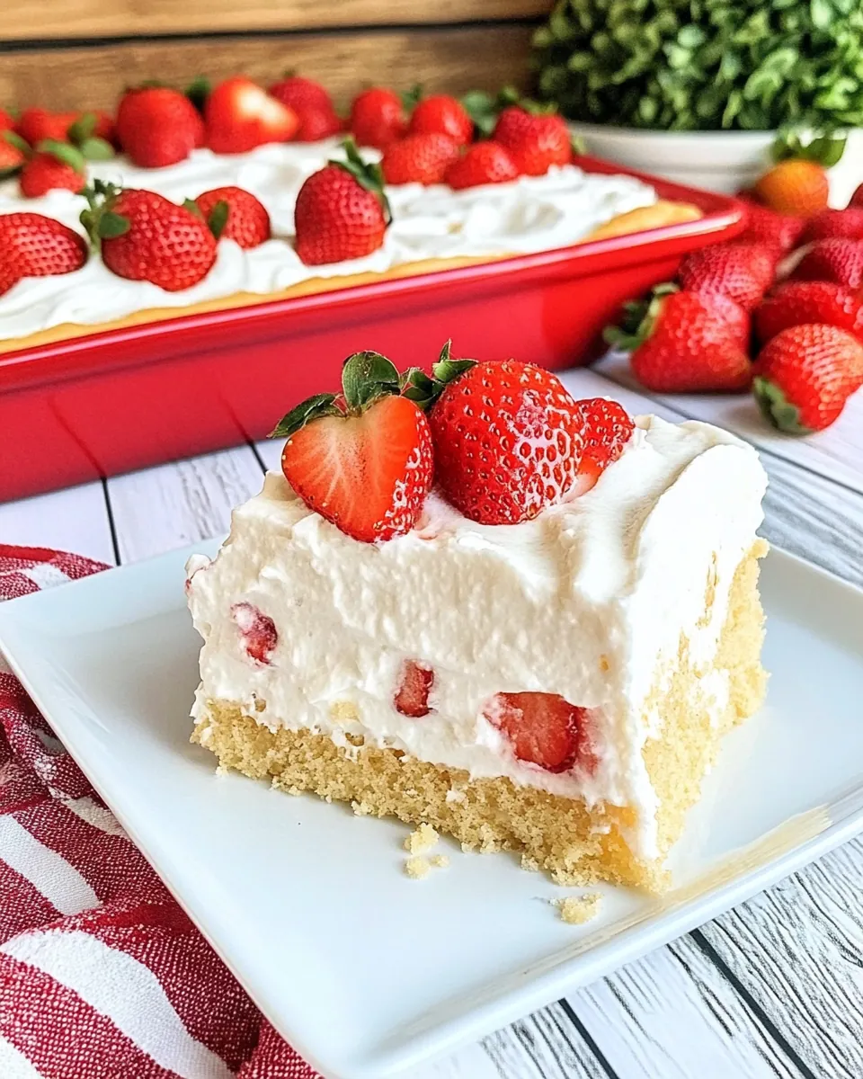 Strawberry Tres Leches Cake
