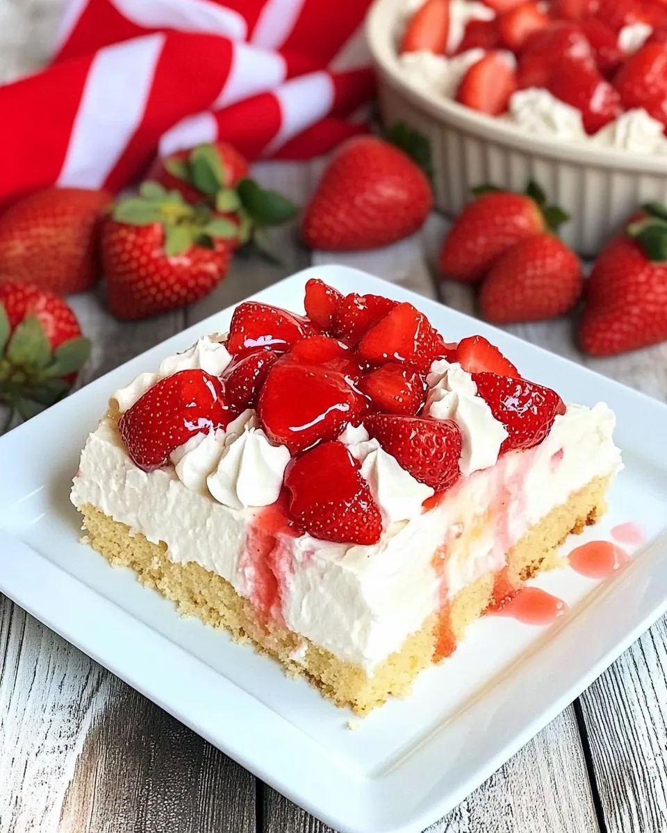 Strawberry Tres Leches Cake