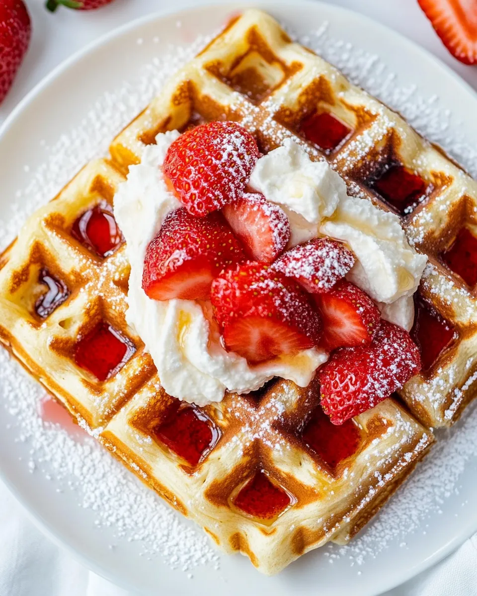 Strawberry Waffles