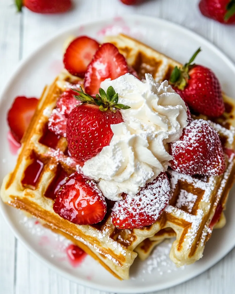 Strawberry Waffles