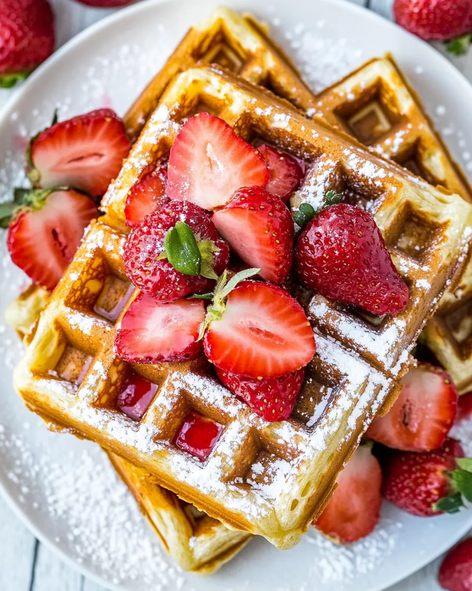 Strawberry Waffles