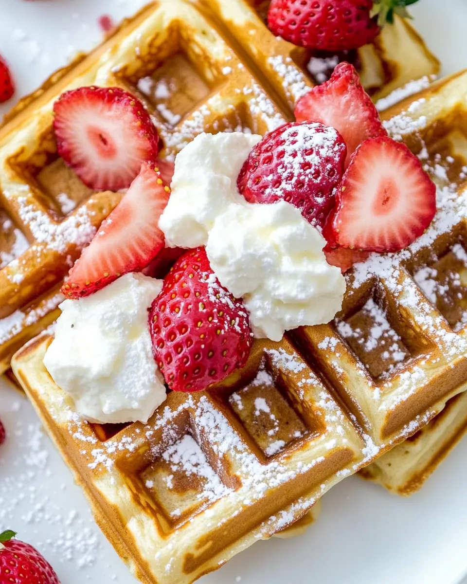 Strawberry Waffles