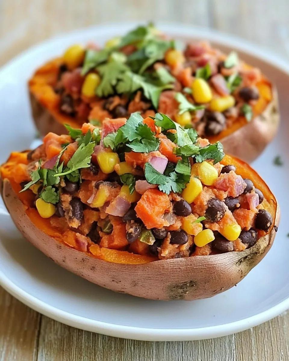 Stuffed Sweet Potatoes Southwestern Style
