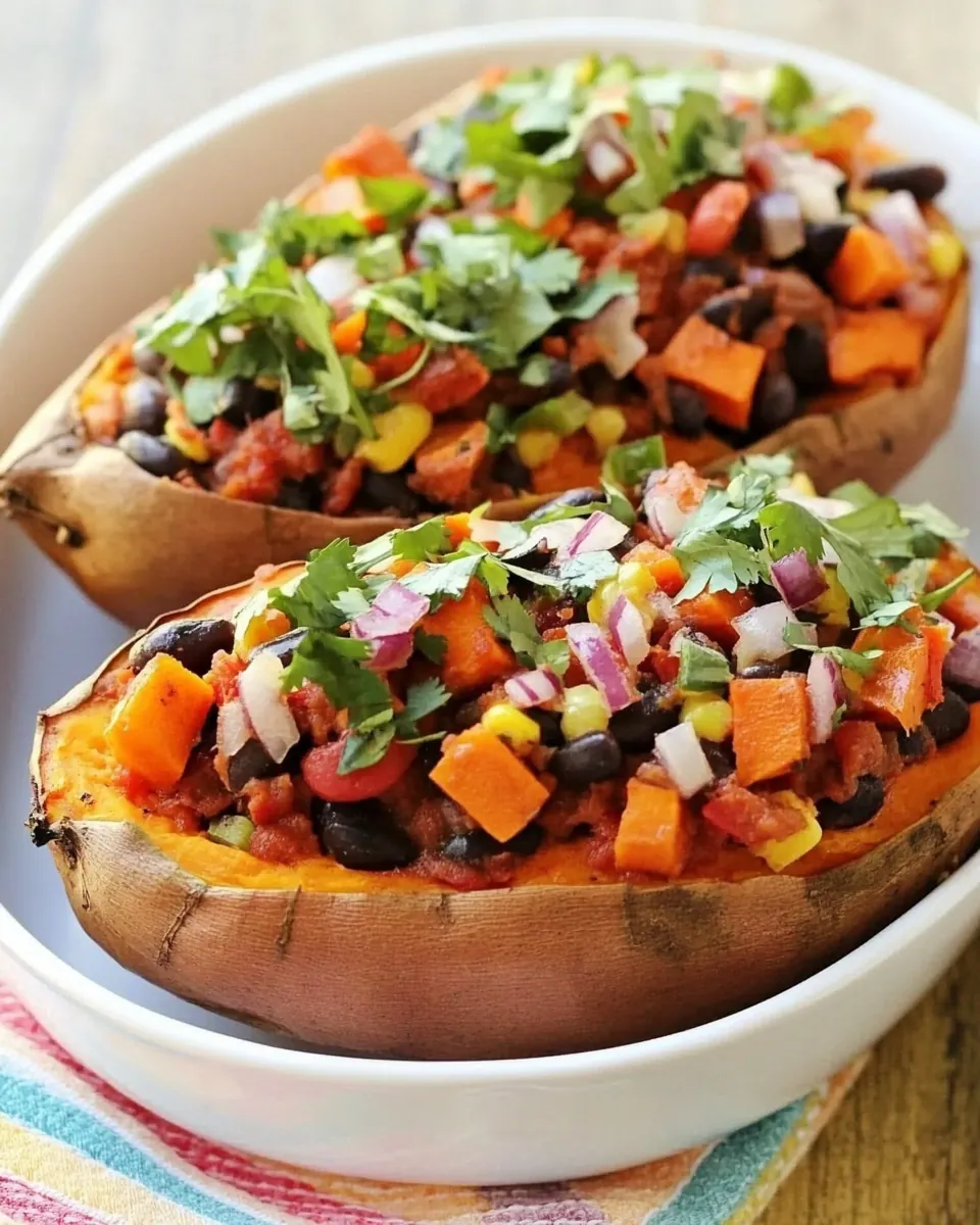 Stuffed Sweet Potatoes Southwestern Style