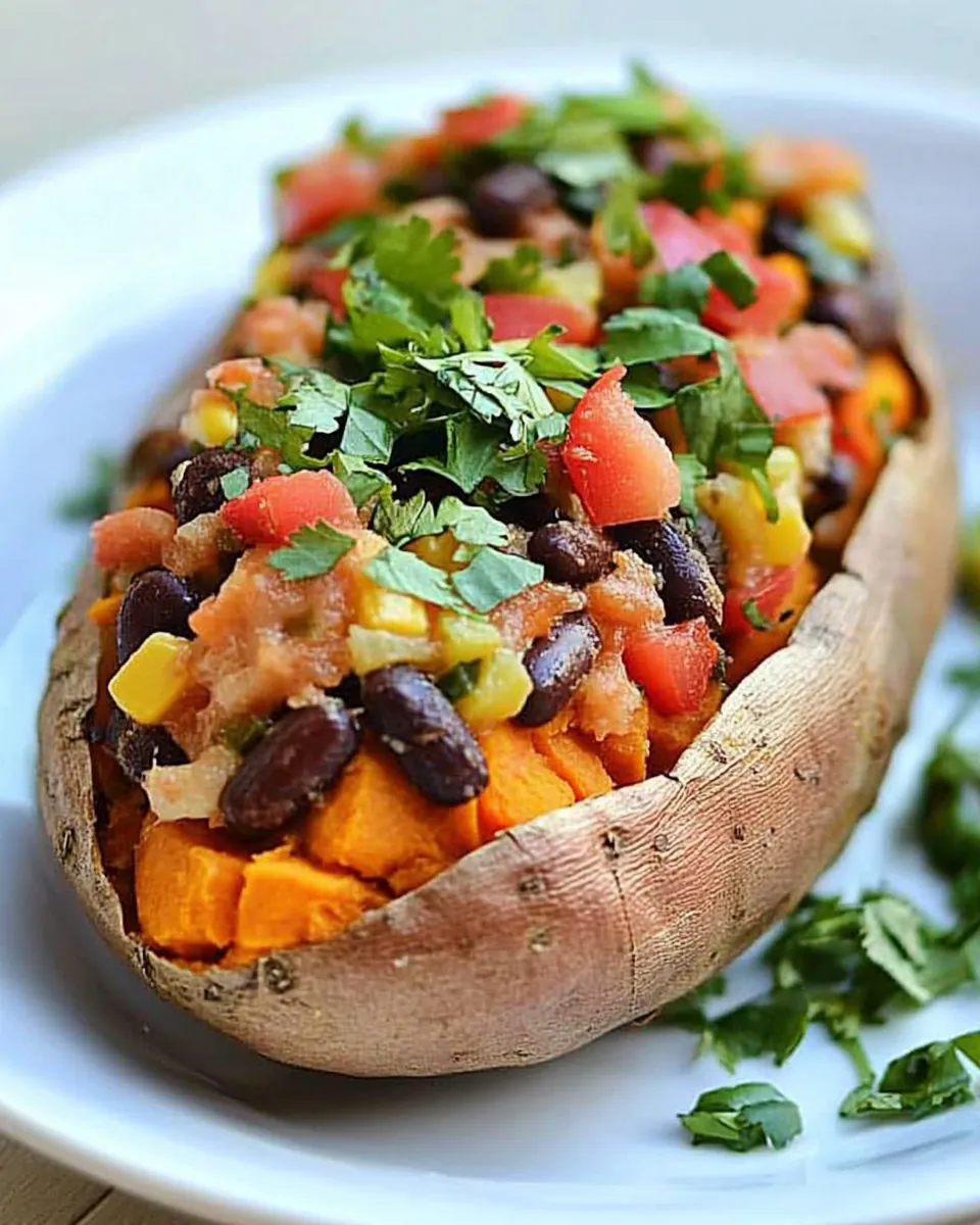 Stuffed Sweet Potatoes Southwestern Style