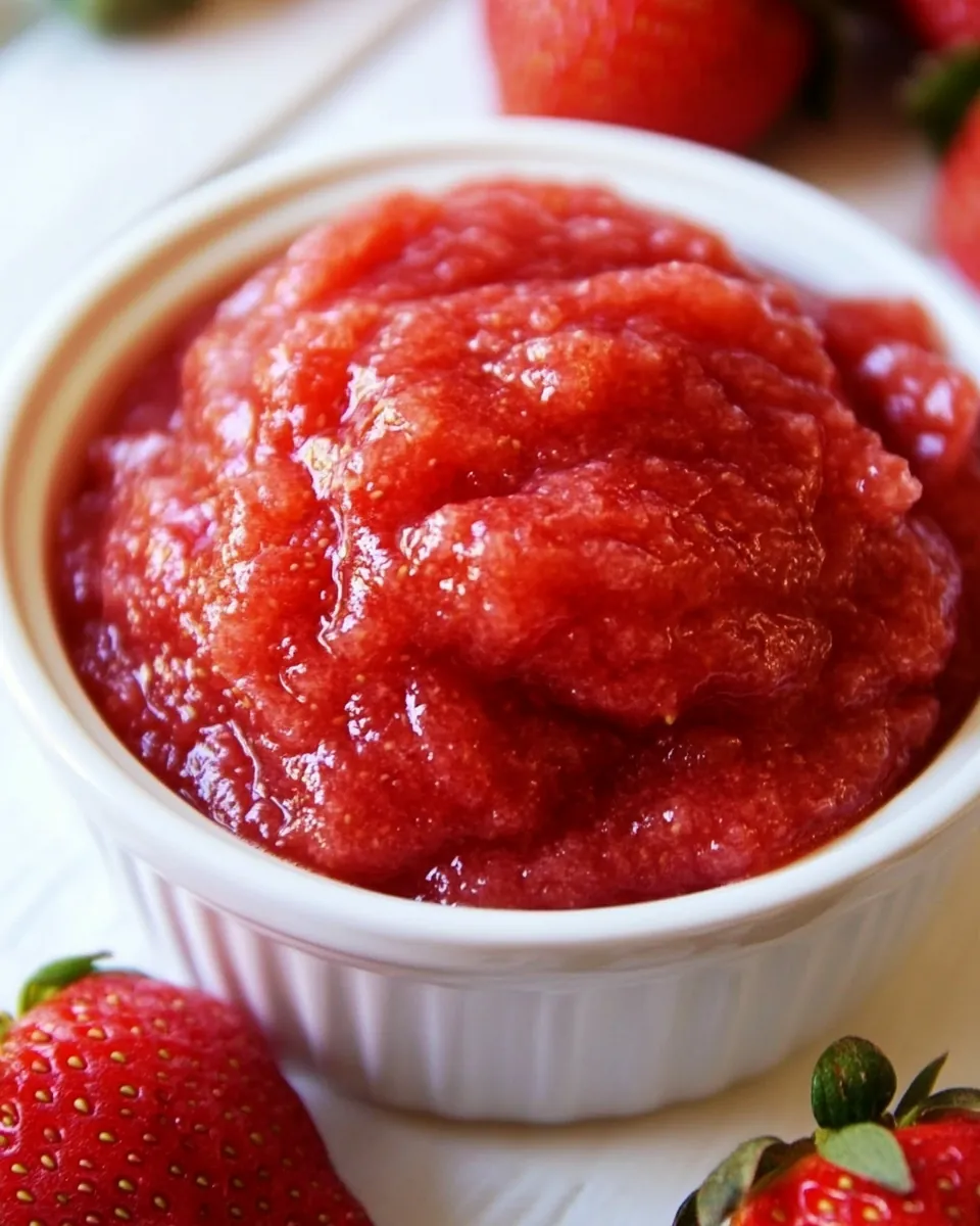 Sugar Free Strawberry Puree