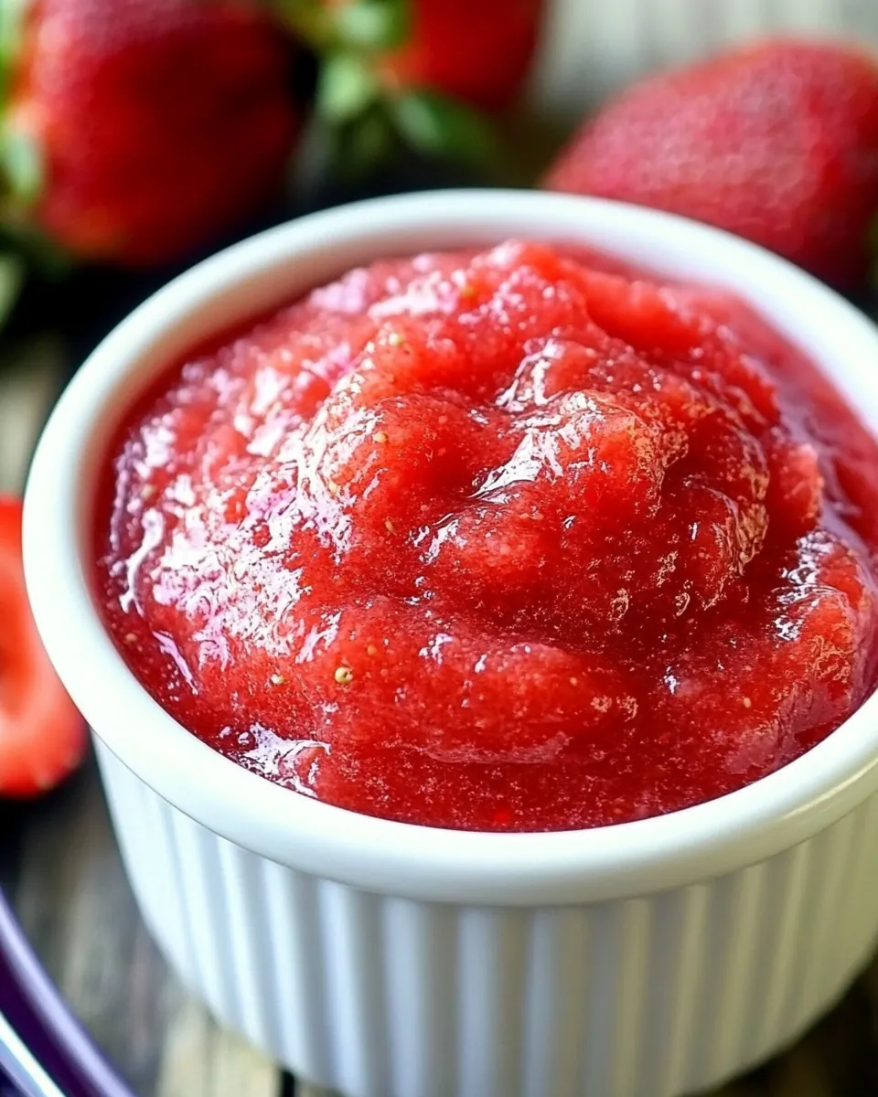 Sugar Free Strawberry Puree