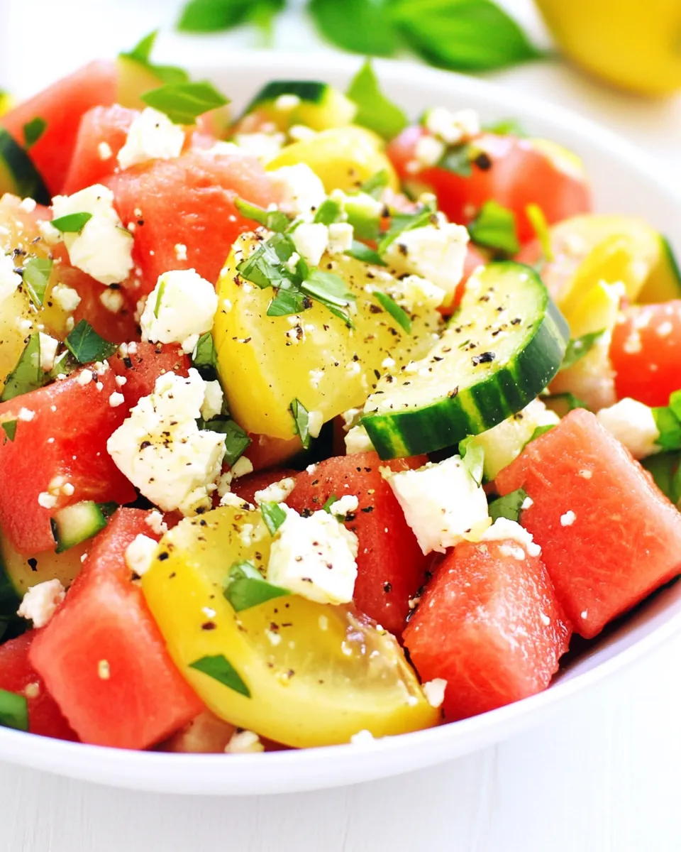 Summer Watermelon Feta Salad