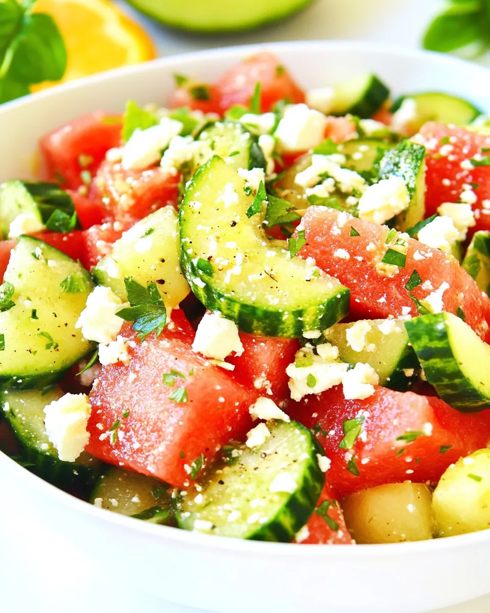 Summer Watermelon Feta Salad