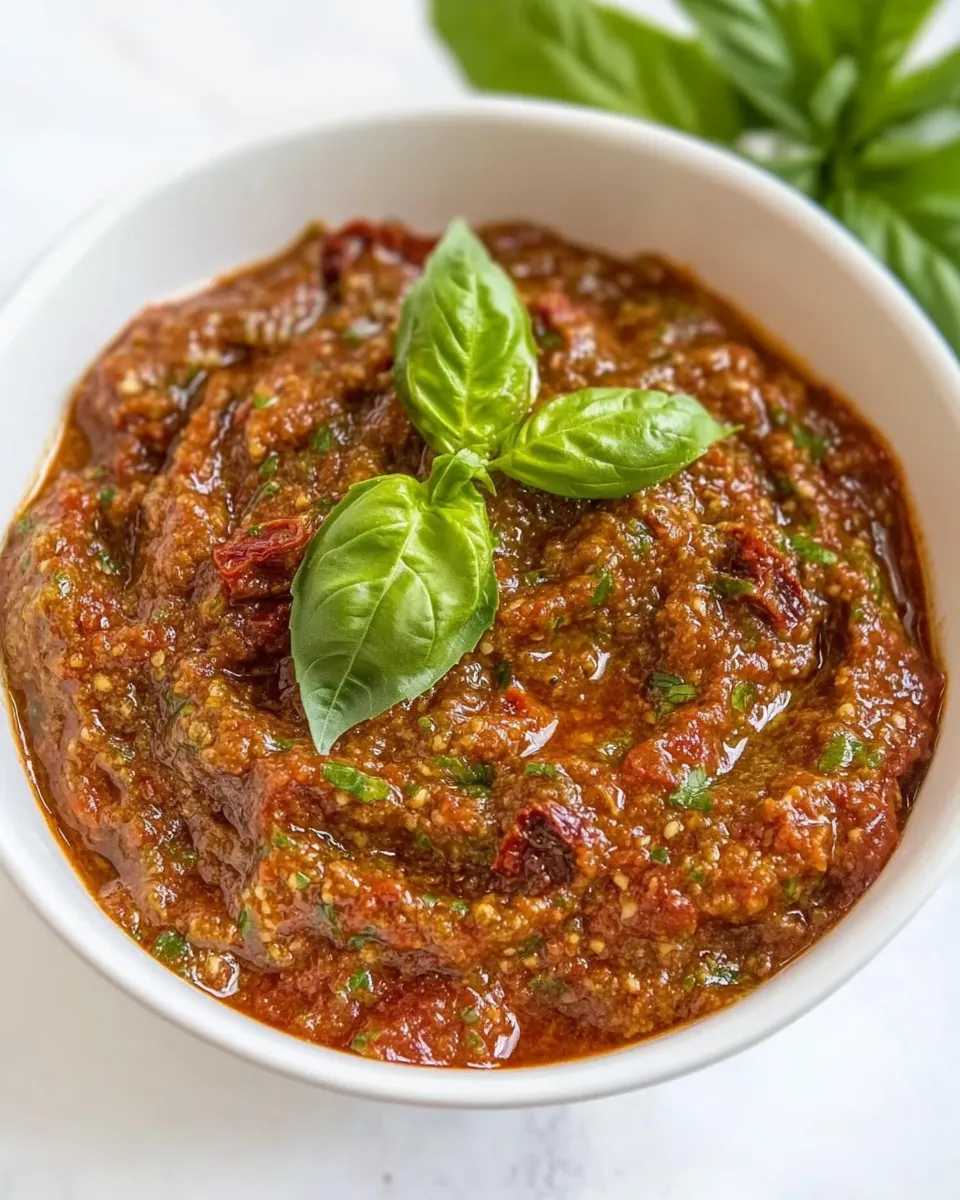 Sun Dried Tomato Basil Pesto