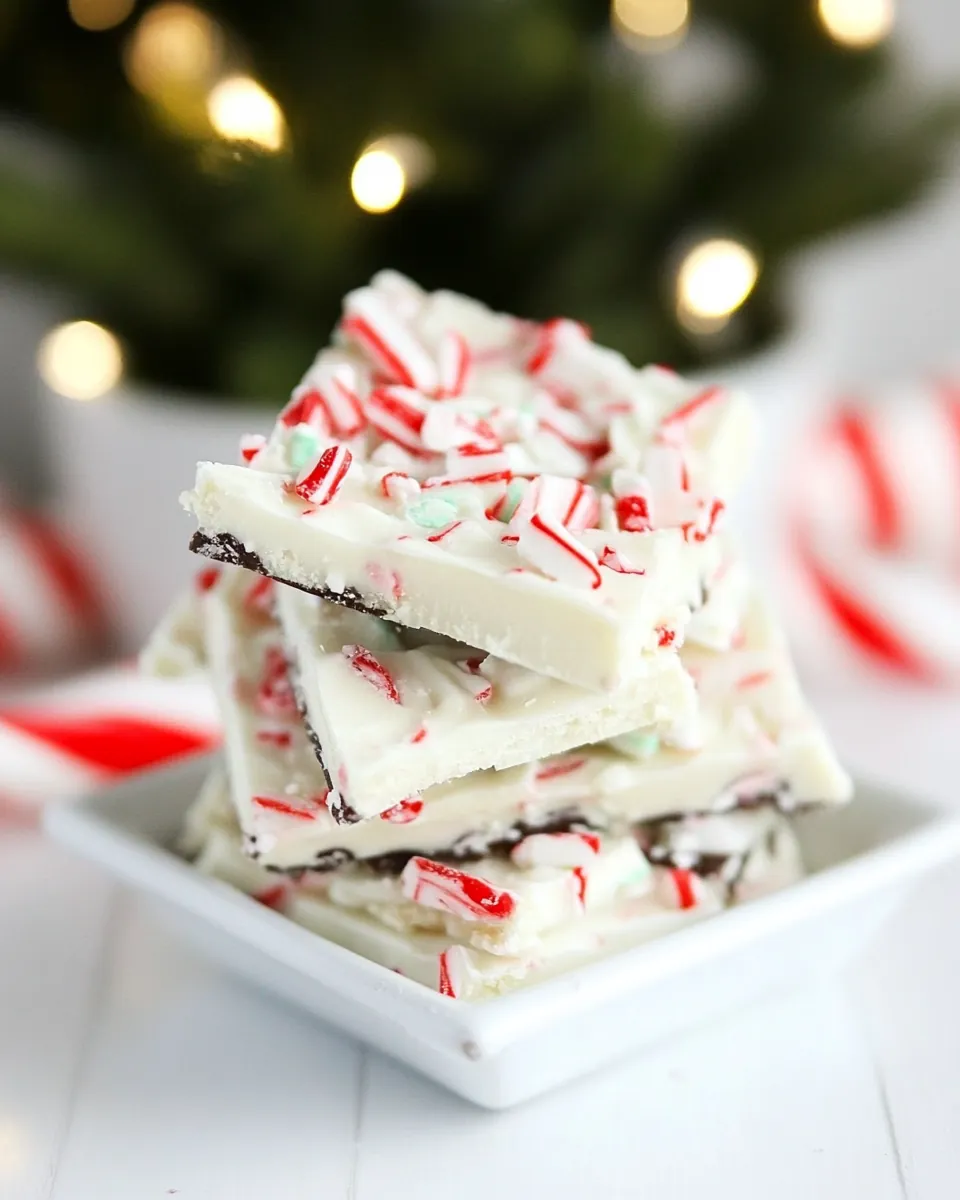 Super Easy Peppermint Bark