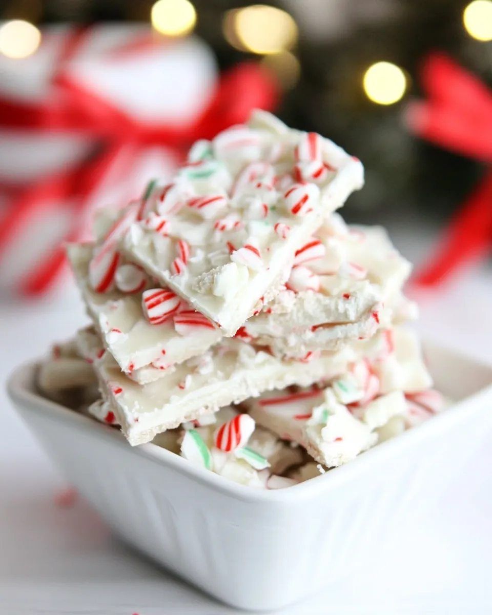 Super Easy Peppermint Bark