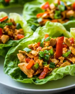 Thai Chicken Lettuce Wraps