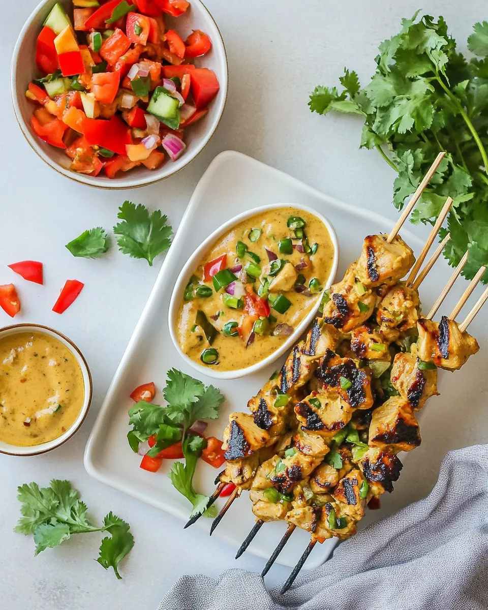 Thai Pumpkin Chicken Satay