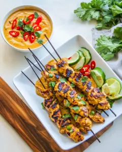 Thai Pumpkin Chicken Satay