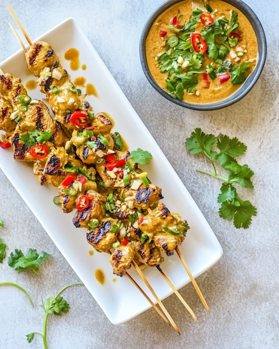 Thai Pumpkin Chicken Satay