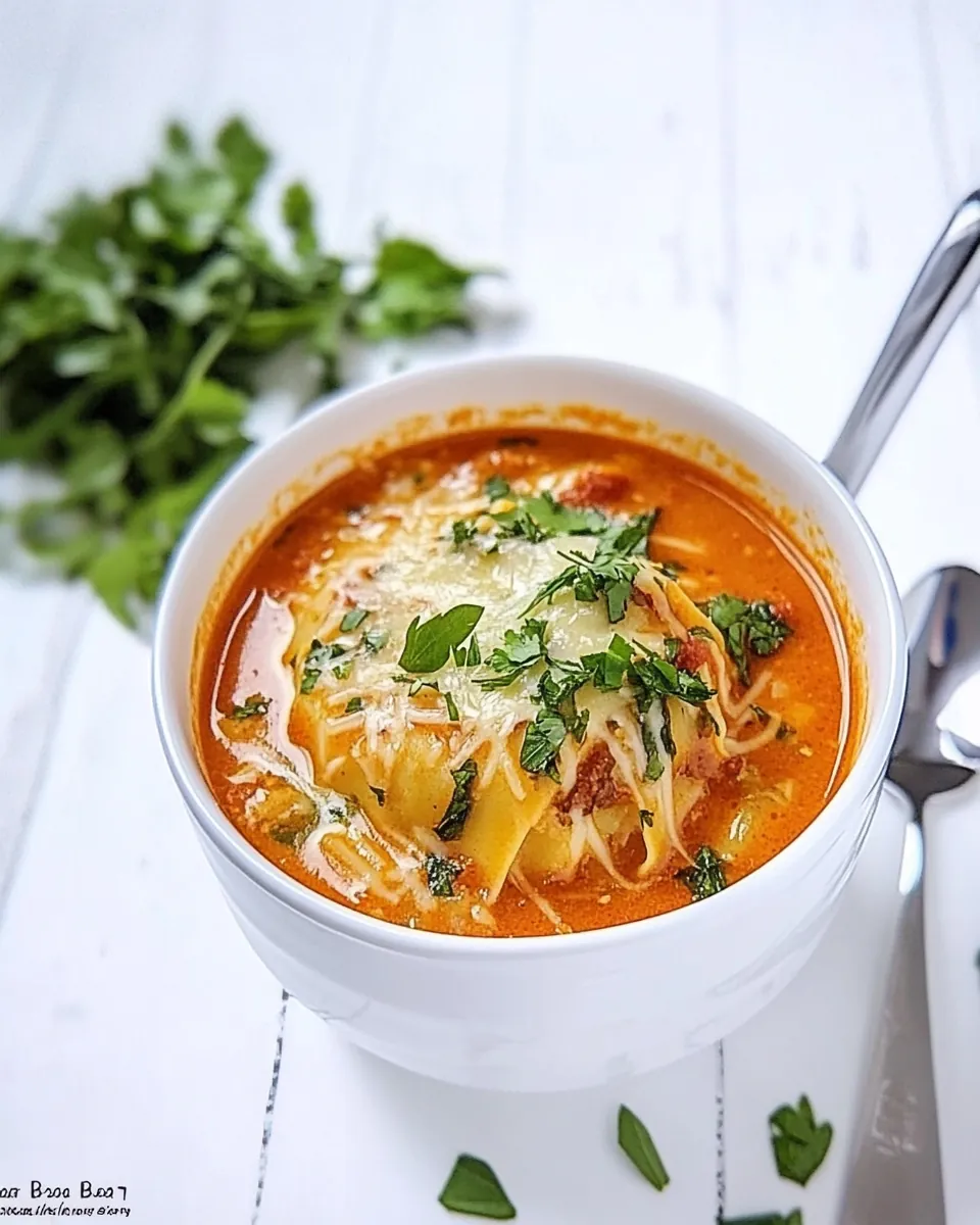 Lasagna Soup