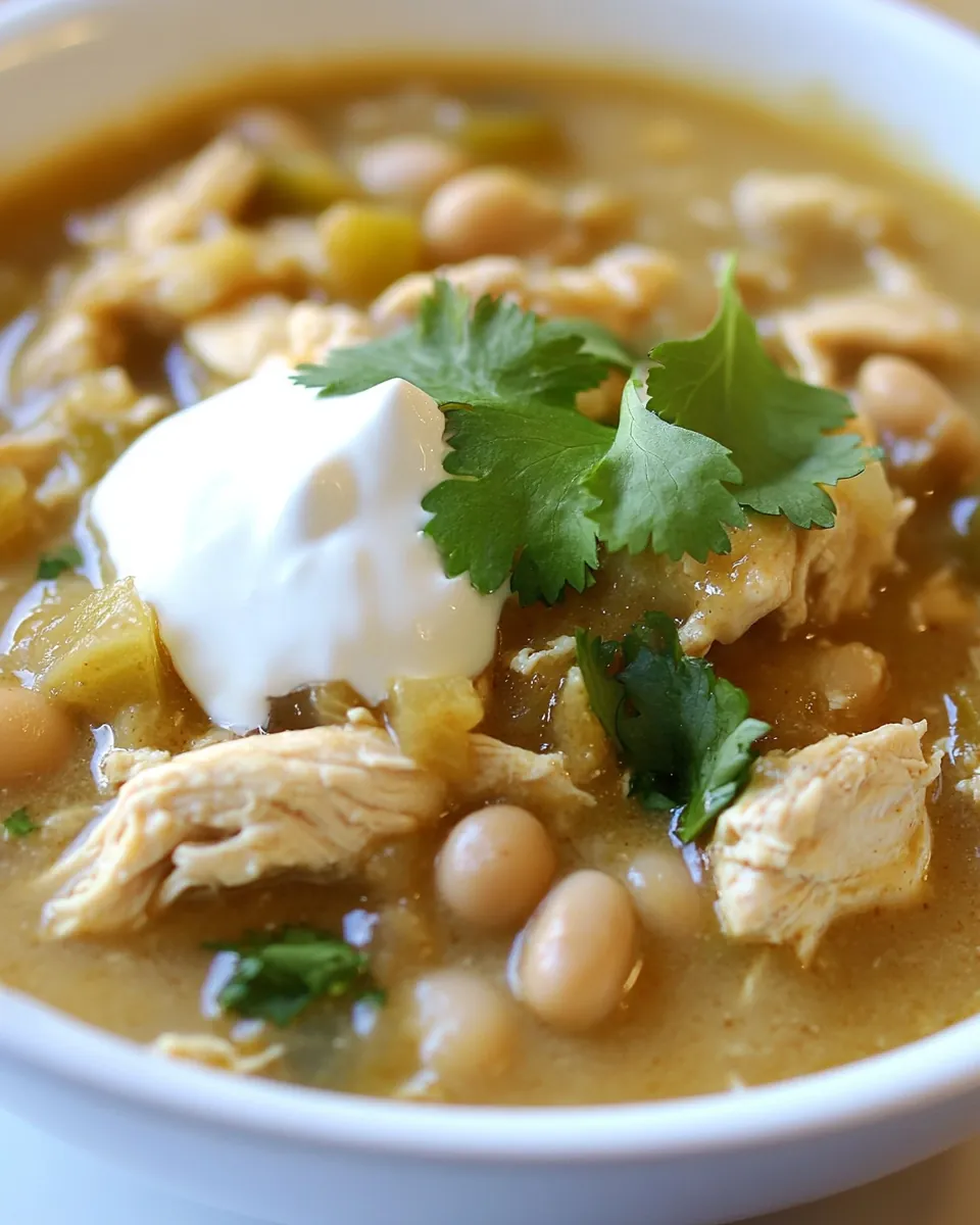 Slow Cooker White Bean Chicken Chili