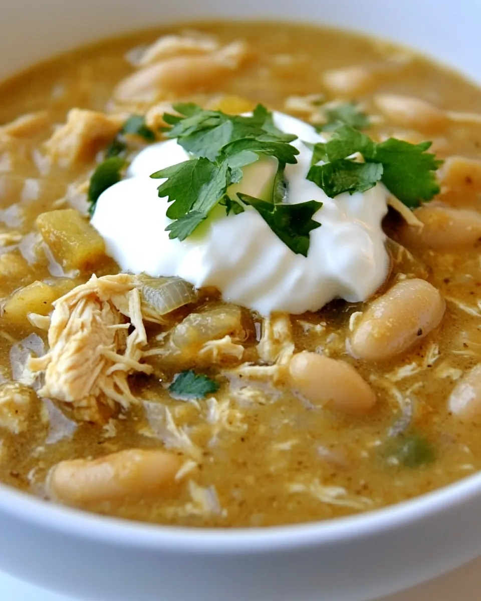 Slow Cooker White Bean Chicken Chili