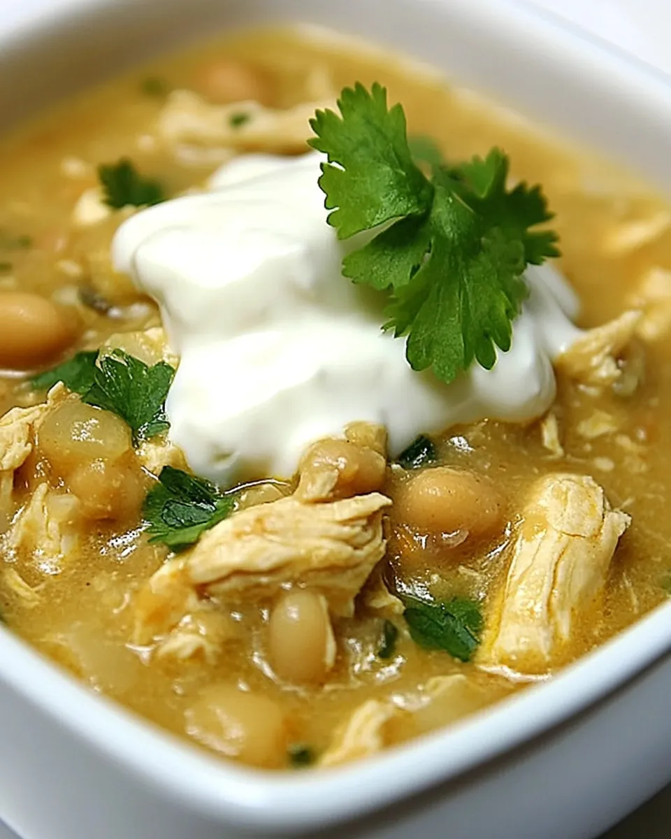 Slow Cooker White Bean Chicken Chili
