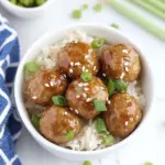 Tiny Teriyaki Meatball Bowls