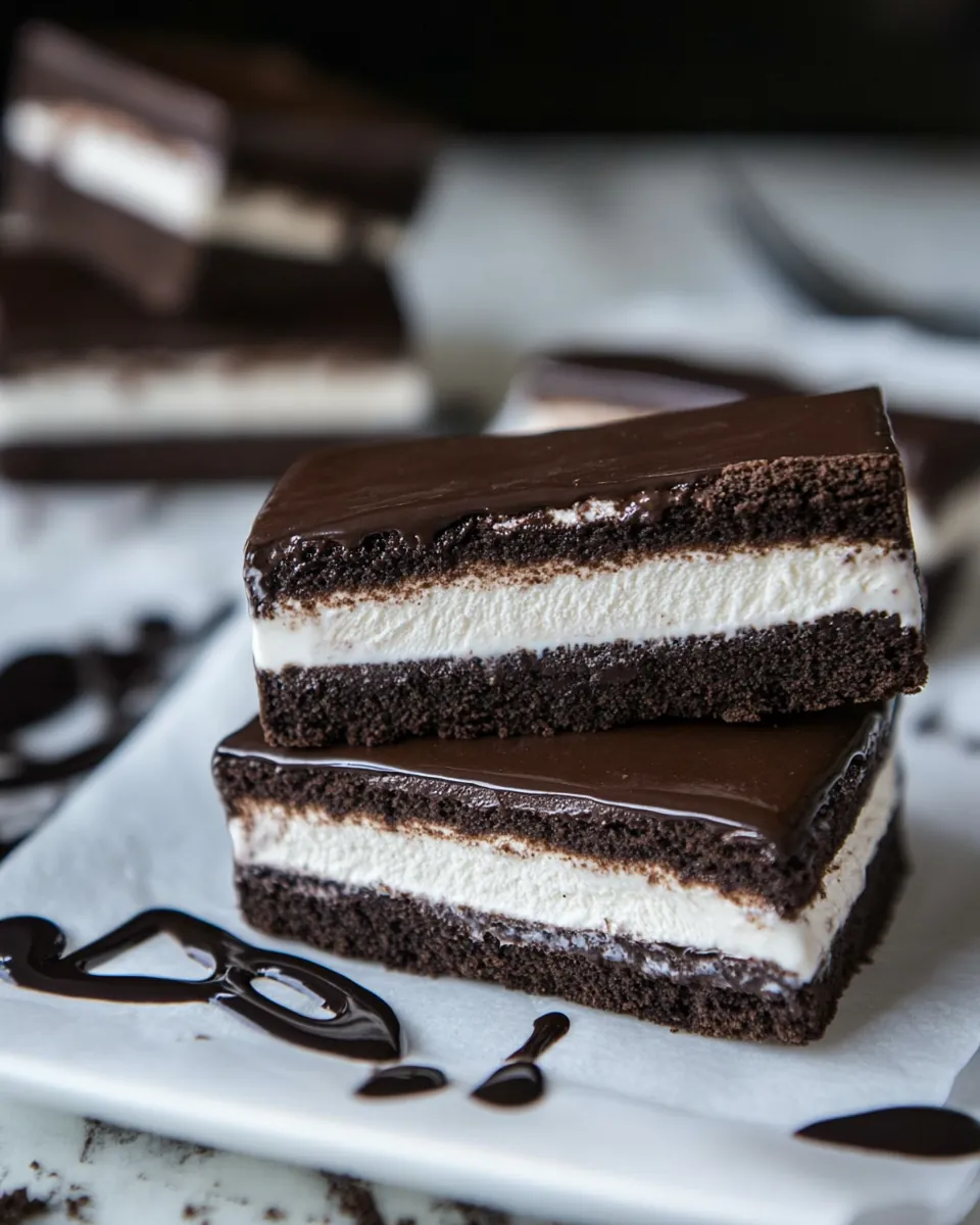 Tiramisu Brownie Ice Cream Sandwich Bars
