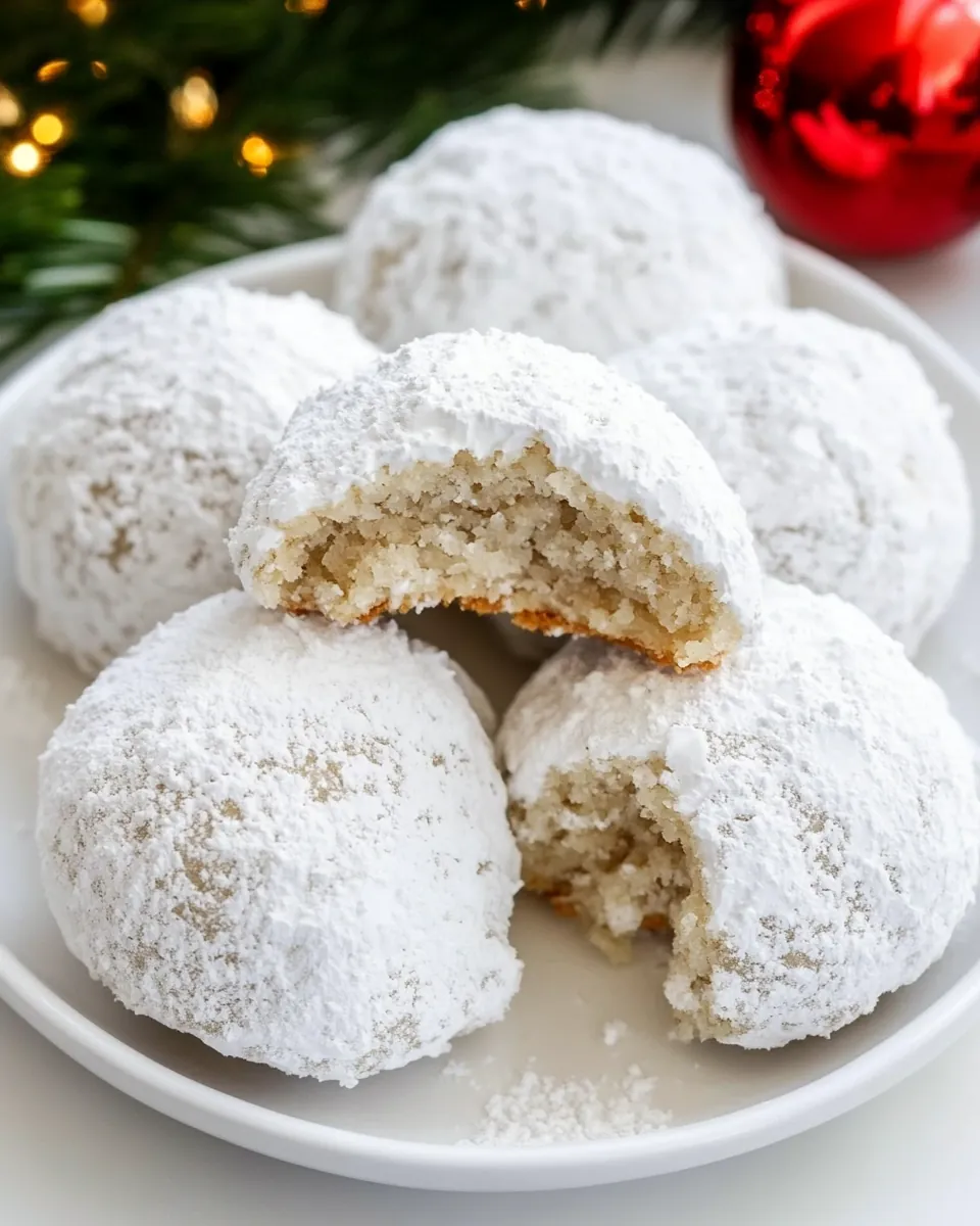 Toasted Sesame Snowball Cookies