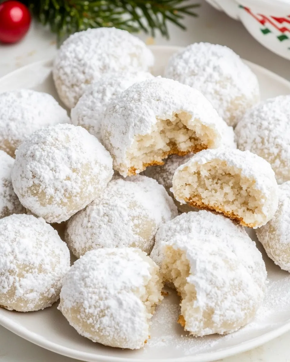 Toasted Sesame Snowball Cookies