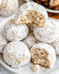 Toasted Sesame Snowball Cookies