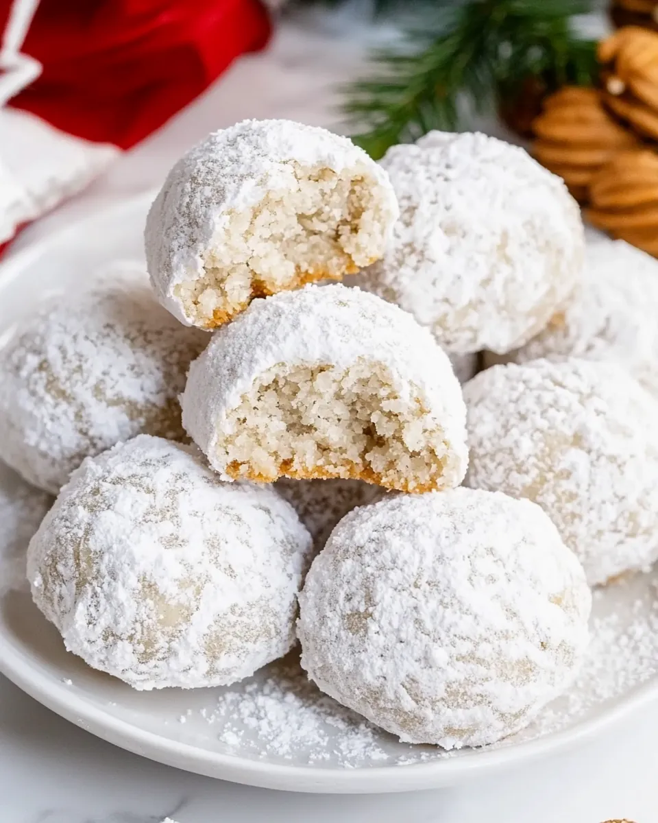 Toasted Sesame Snowball Cookies