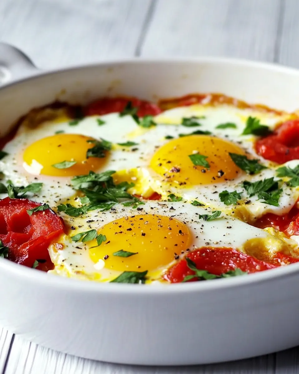 Tomato Baked Eggs