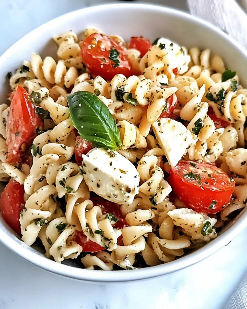 Tomato Basil Pasta Salad