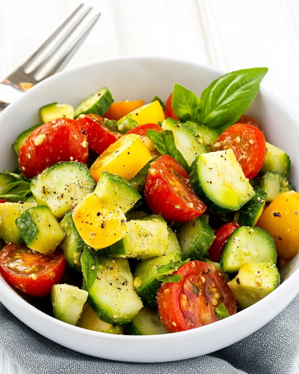 Tomato Cucumber Avocado Salad