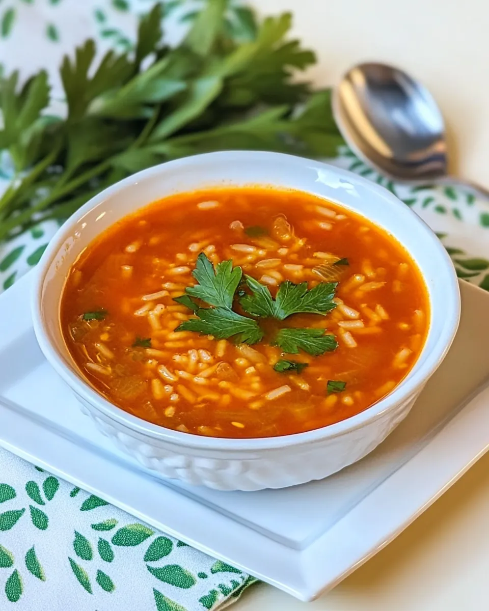 Tomato Rice Soup
