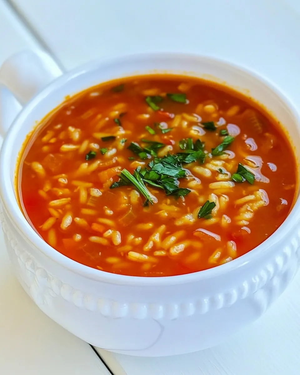 Tomato Rice Soup