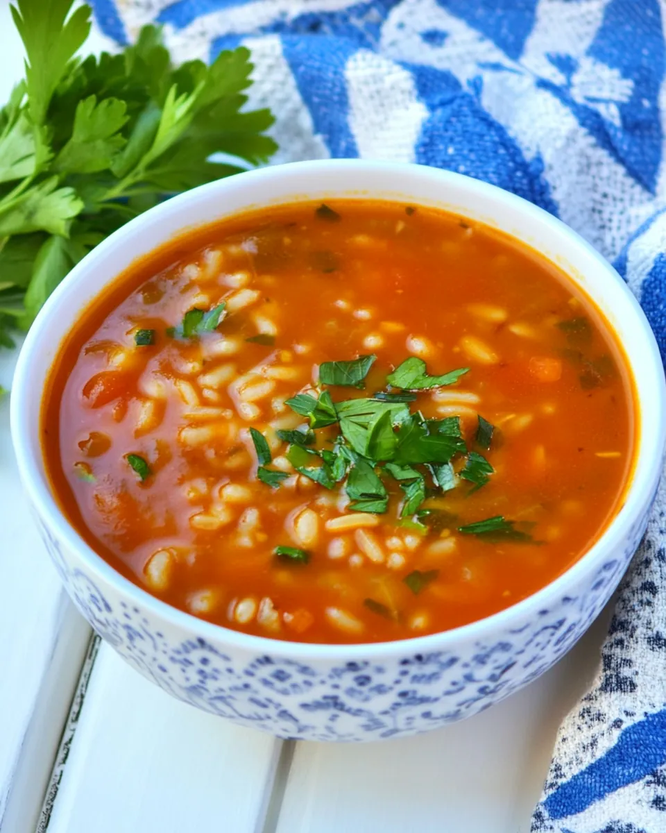 Tomato Rice Soup