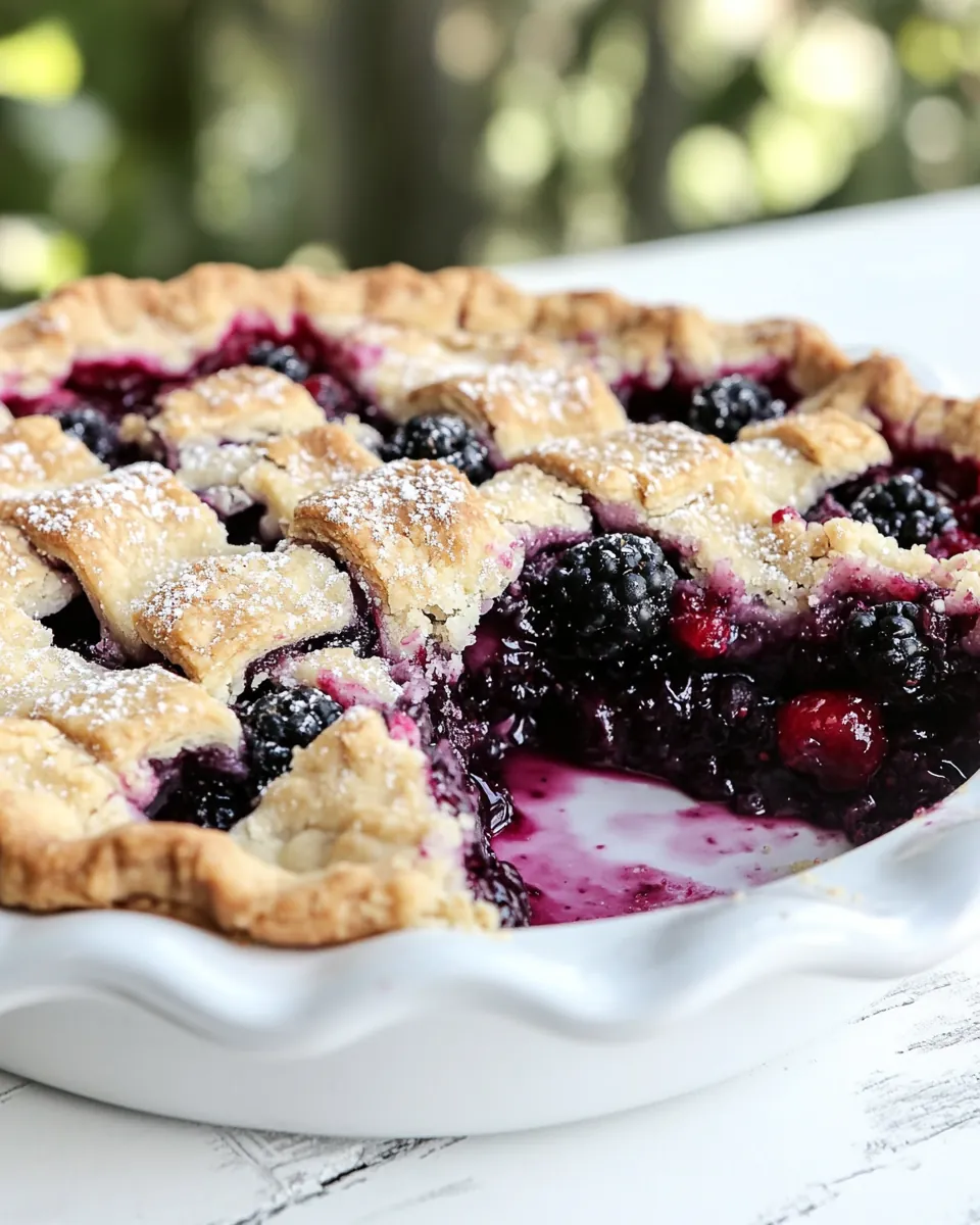 Triple Berry Pie