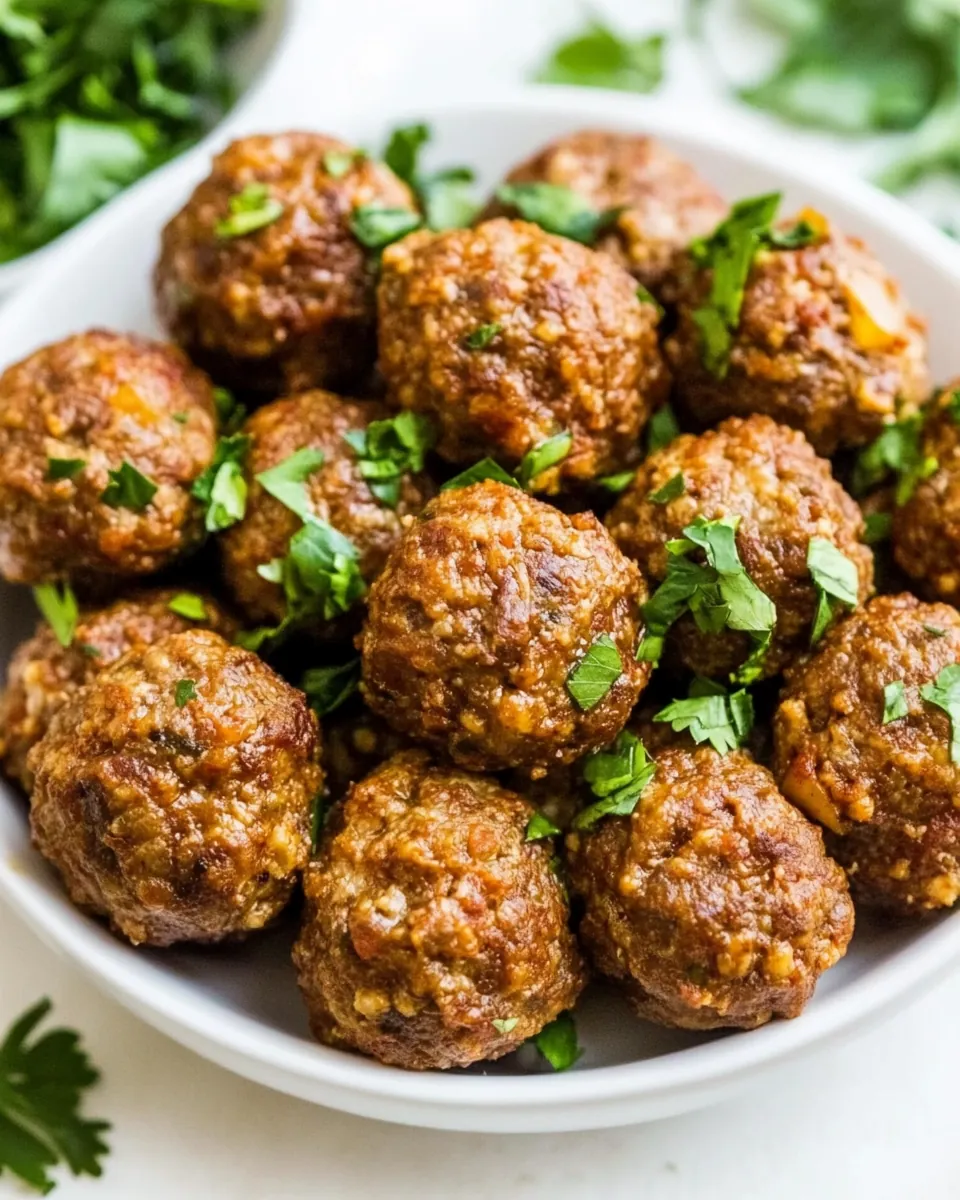 Turkey Chorizo Meatballs
