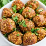 Turkey Chorizo Meatballs