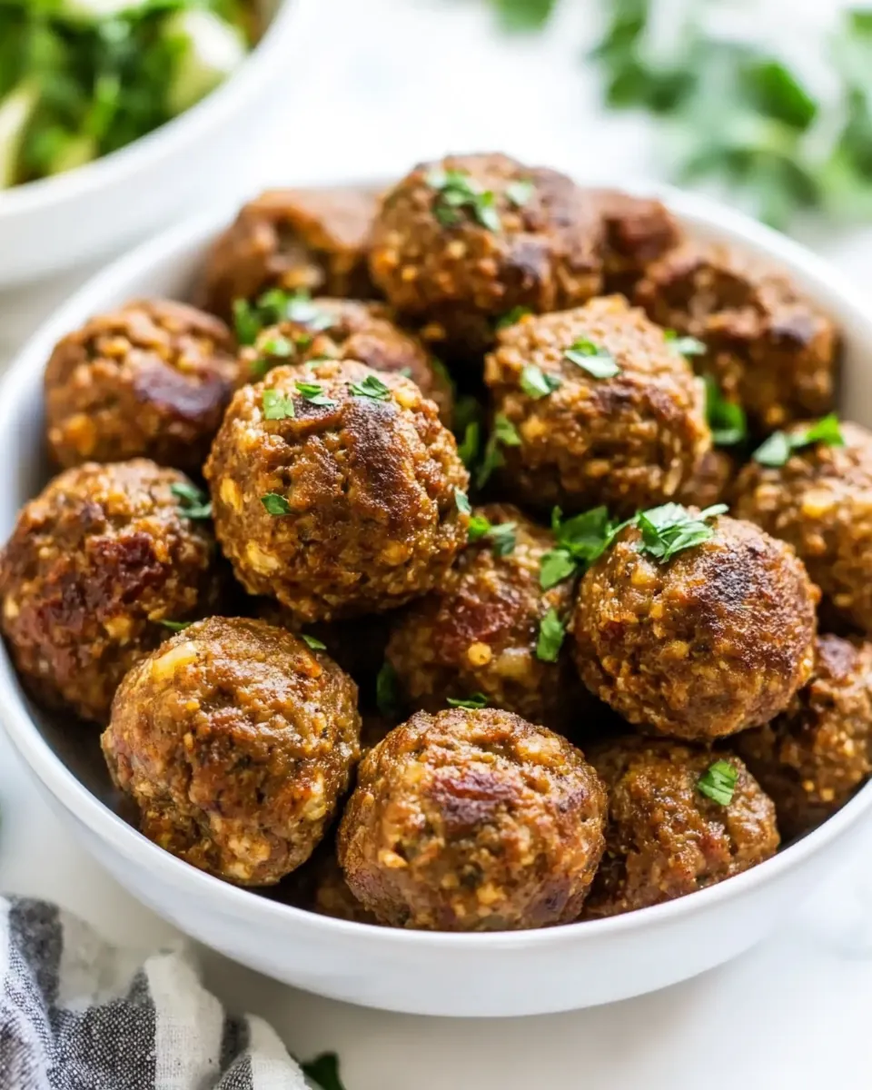 Turkey Chorizo Meatballs