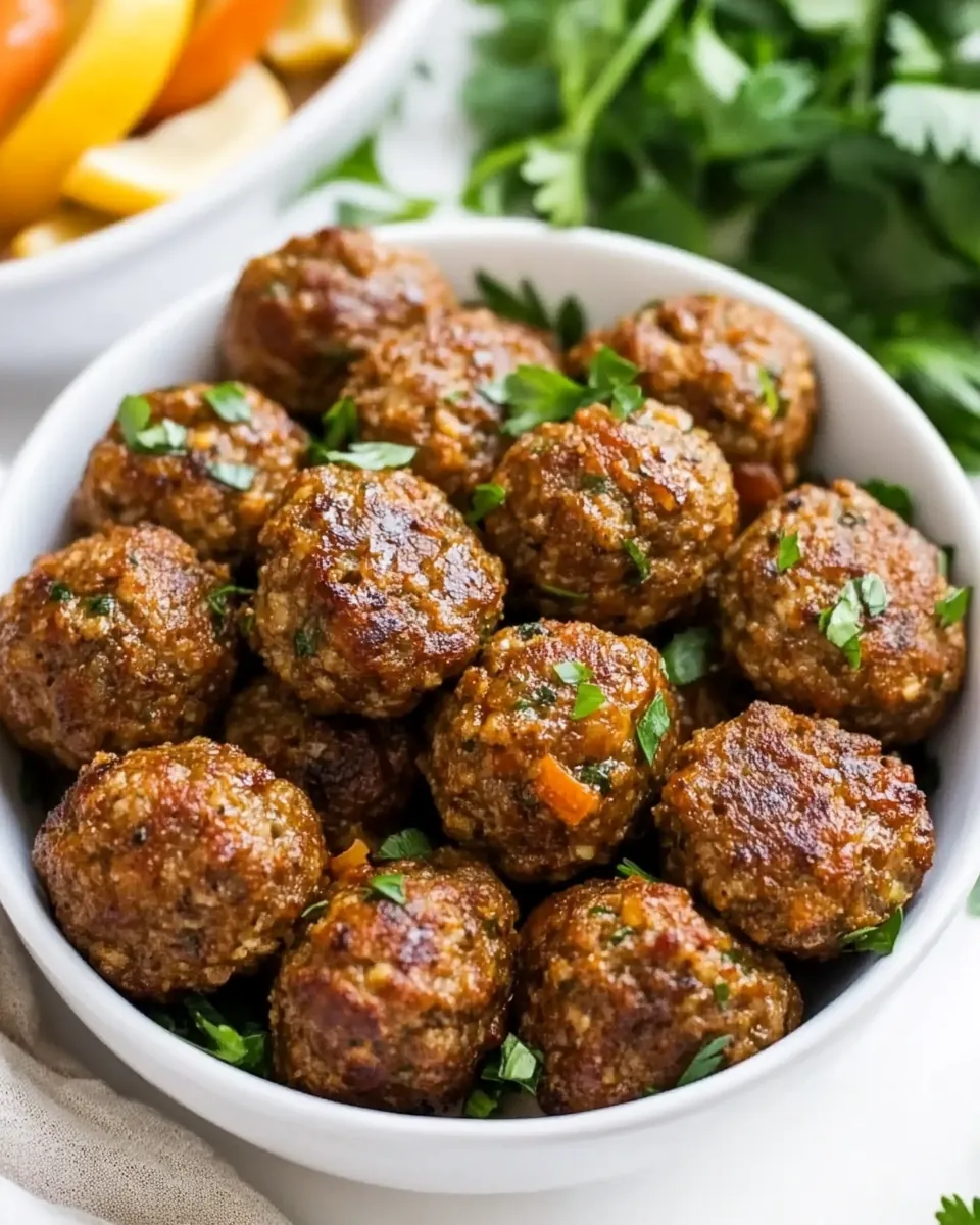 Turkey Chorizo Meatballs