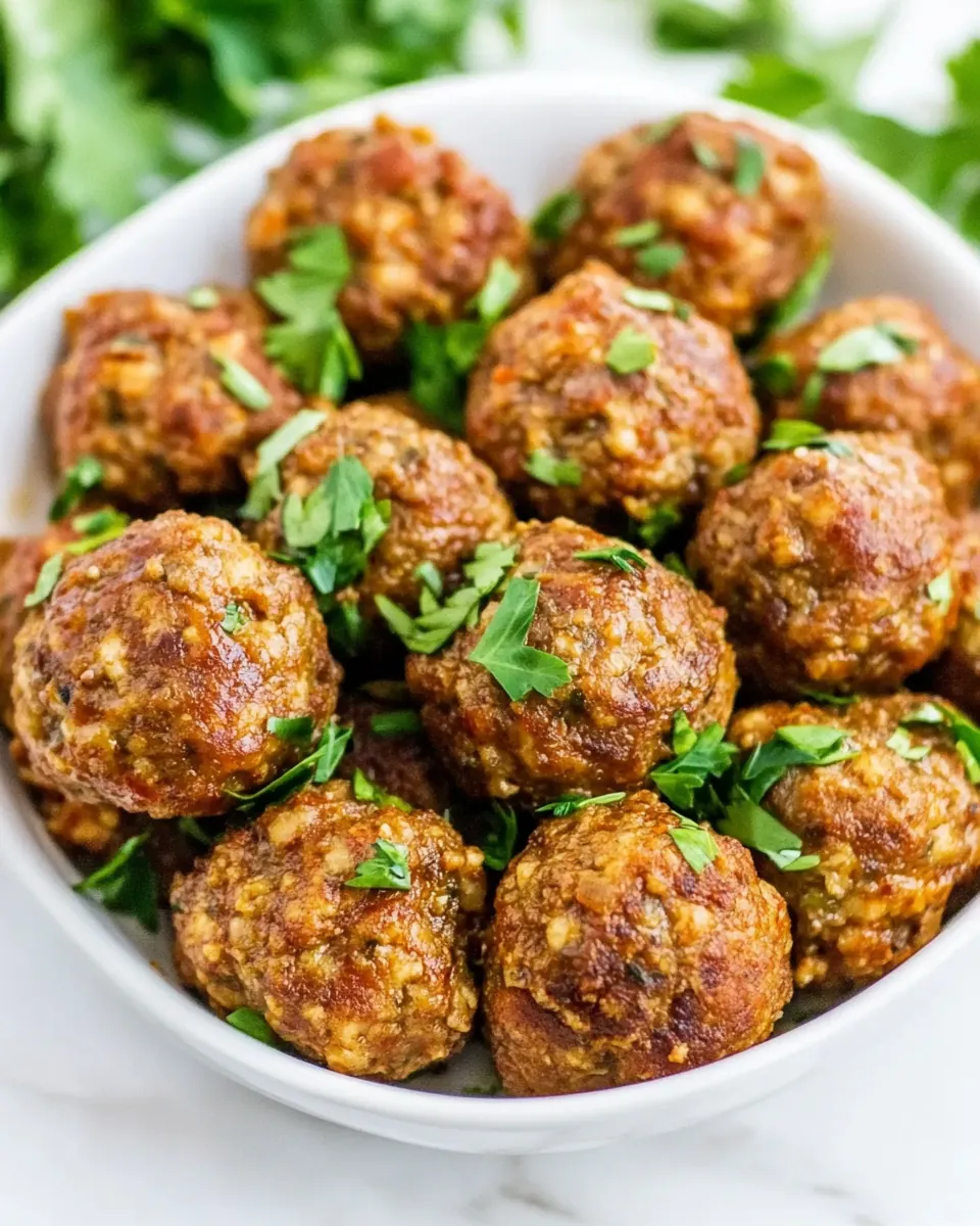 Turkey Chorizo Meatballs